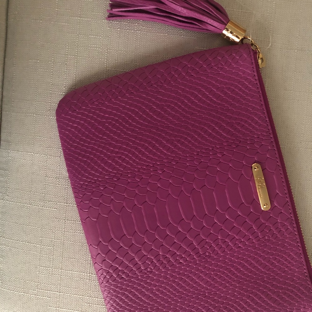 Gigi New York Purple Clutch